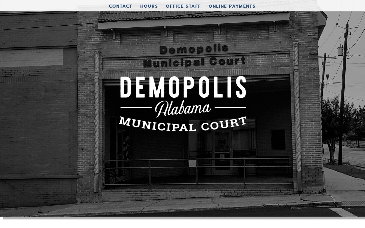 Demopolis Municipal Court schedule