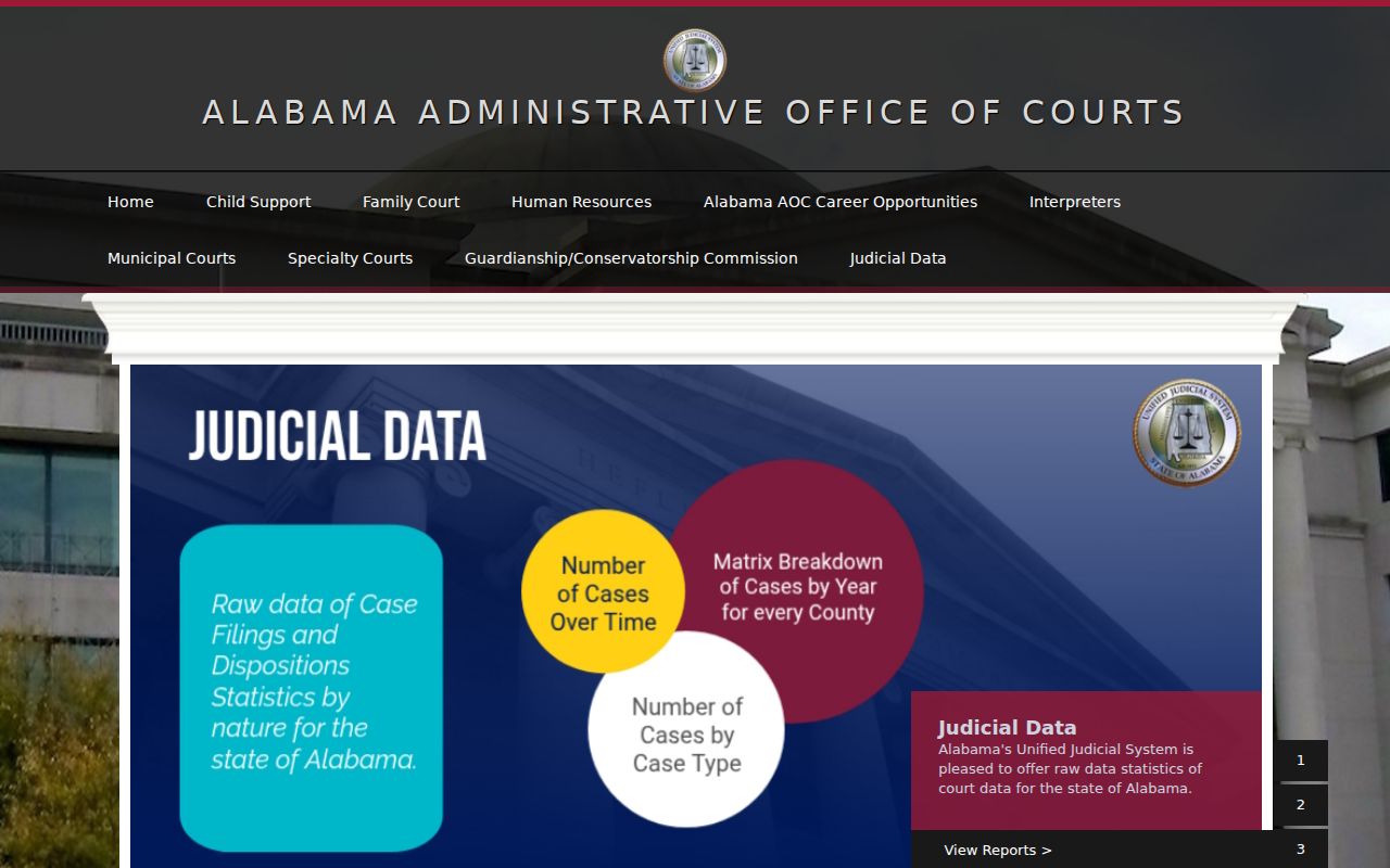 Marengo County warrant lookup links on the Alabama Administrative Office of Courts site